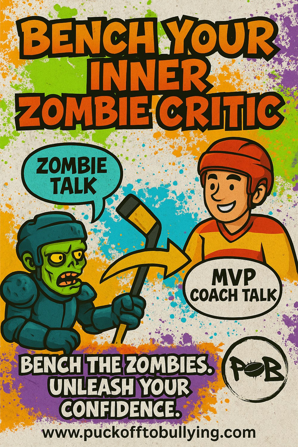 Zombie hockey player and MVP coach